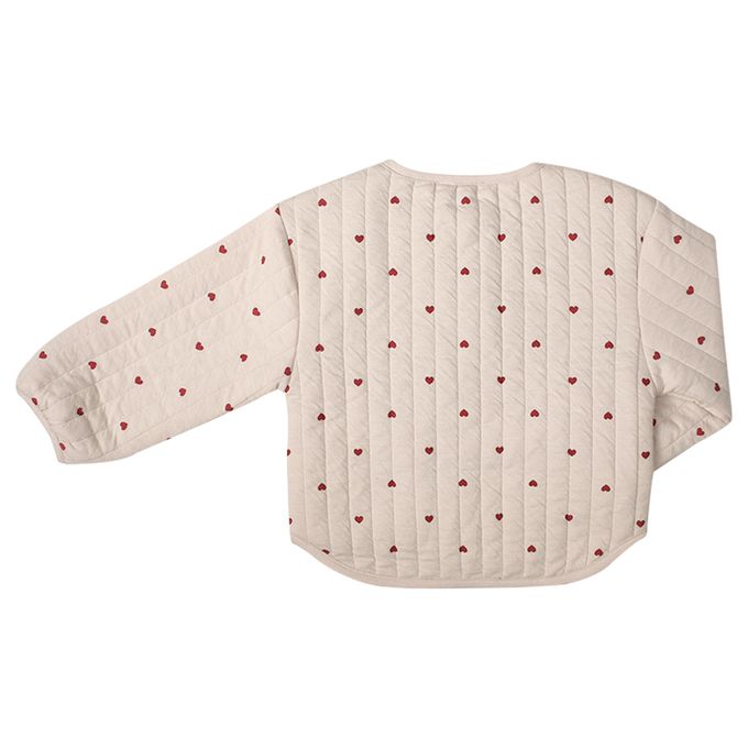 akachan honpo - 鋪棉夾克-滿版印花-象牙白色