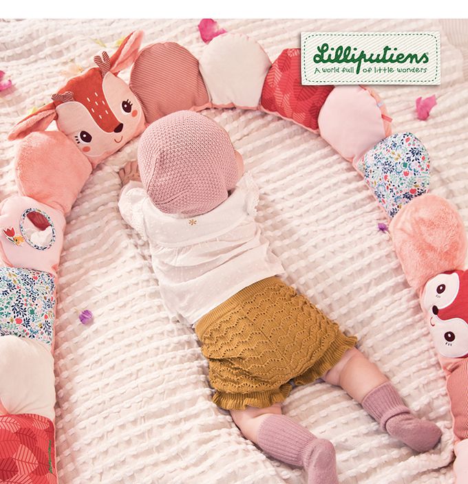 比利時 Lilliputiens - 寶寶感統遊戲防護枕-史黛拉小鹿