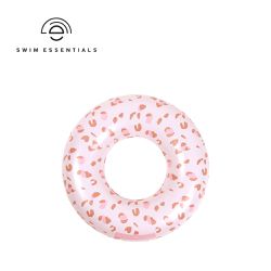 荷蘭 Swim Essentials - 幼兒游泳圈 (直徑55cm)-復古粉小花豹
