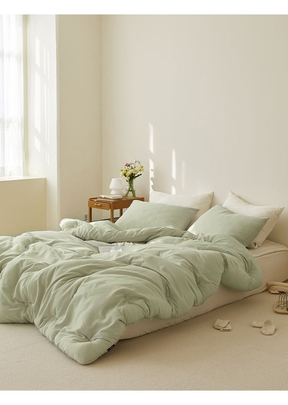 韓國 Maatila - 雲朵軟綿綿親膚四季被-抹茶拿鐵