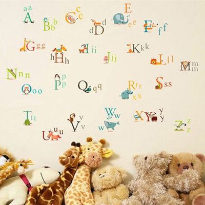 JB Design - 時尚壁貼-動物字母 (60cm*90cm)