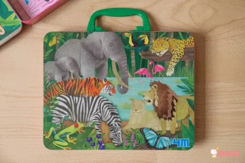 香港4M創意玩具 - 【動物世界磁貼三入組】-野生動物+蟲蟲世界+侏儸紀