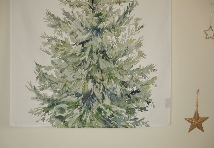 韓國 Bebe Deco - DIY聖誕樹/聖誕壁飾燈(布)-聖誕樹 (67X100cm)