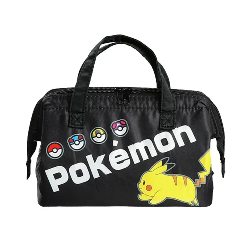 卡通人物寶可夢 保溫保冷手提袋/便當袋-黑 (W22×H16×D11.5cm)