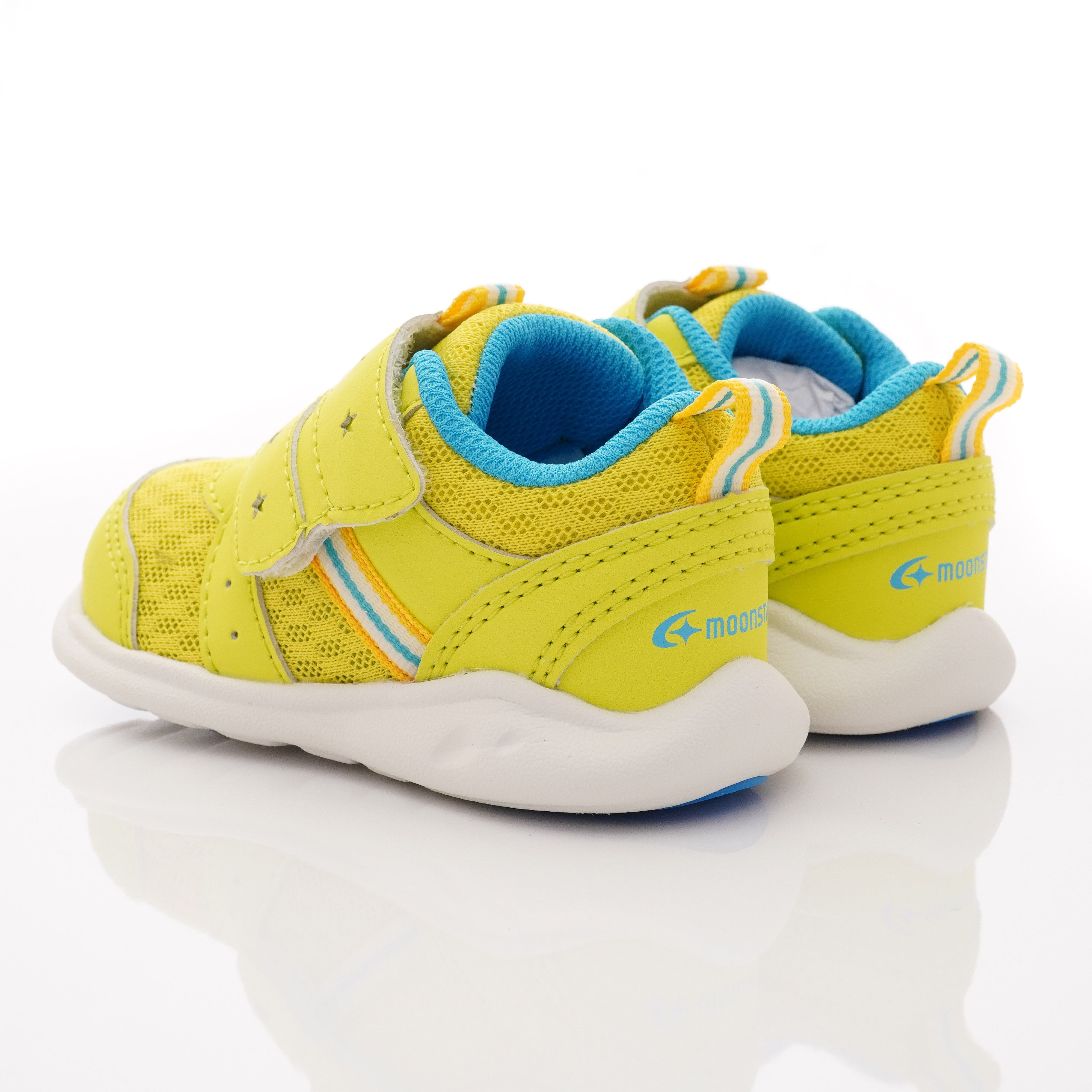 Moonstar日本月星 - 玩耍速乾可機洗學步鞋款(寶寶段)-黃綠色