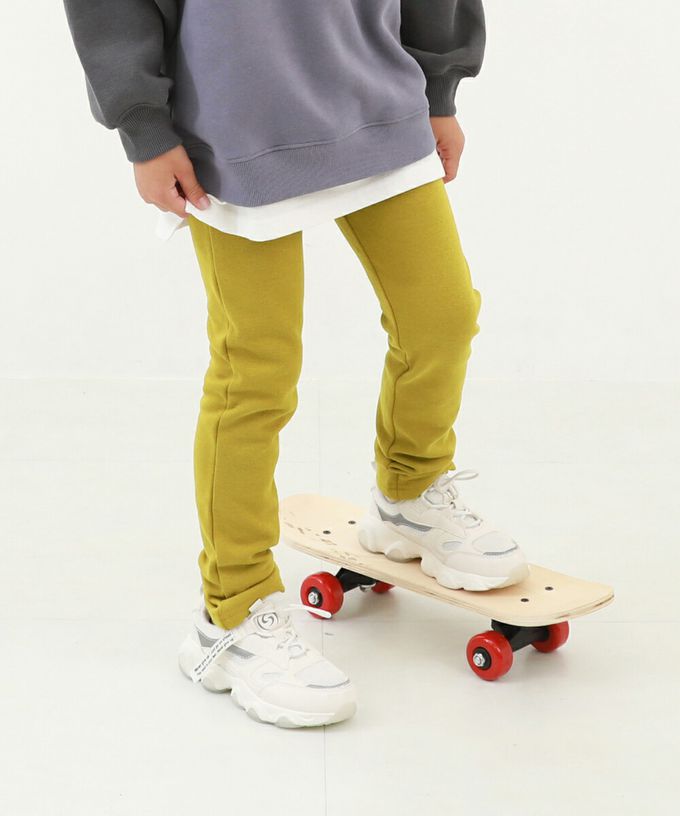 日本 devirock - RICH WARM 保暖裏毛合身長褲-深綠