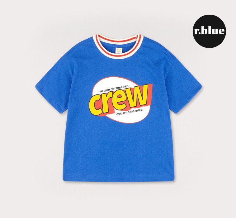 韓國 HEJMINI - Crew T-藍