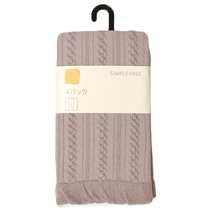 akachan honpo - 緊身褲-立體織紋-粉紅色