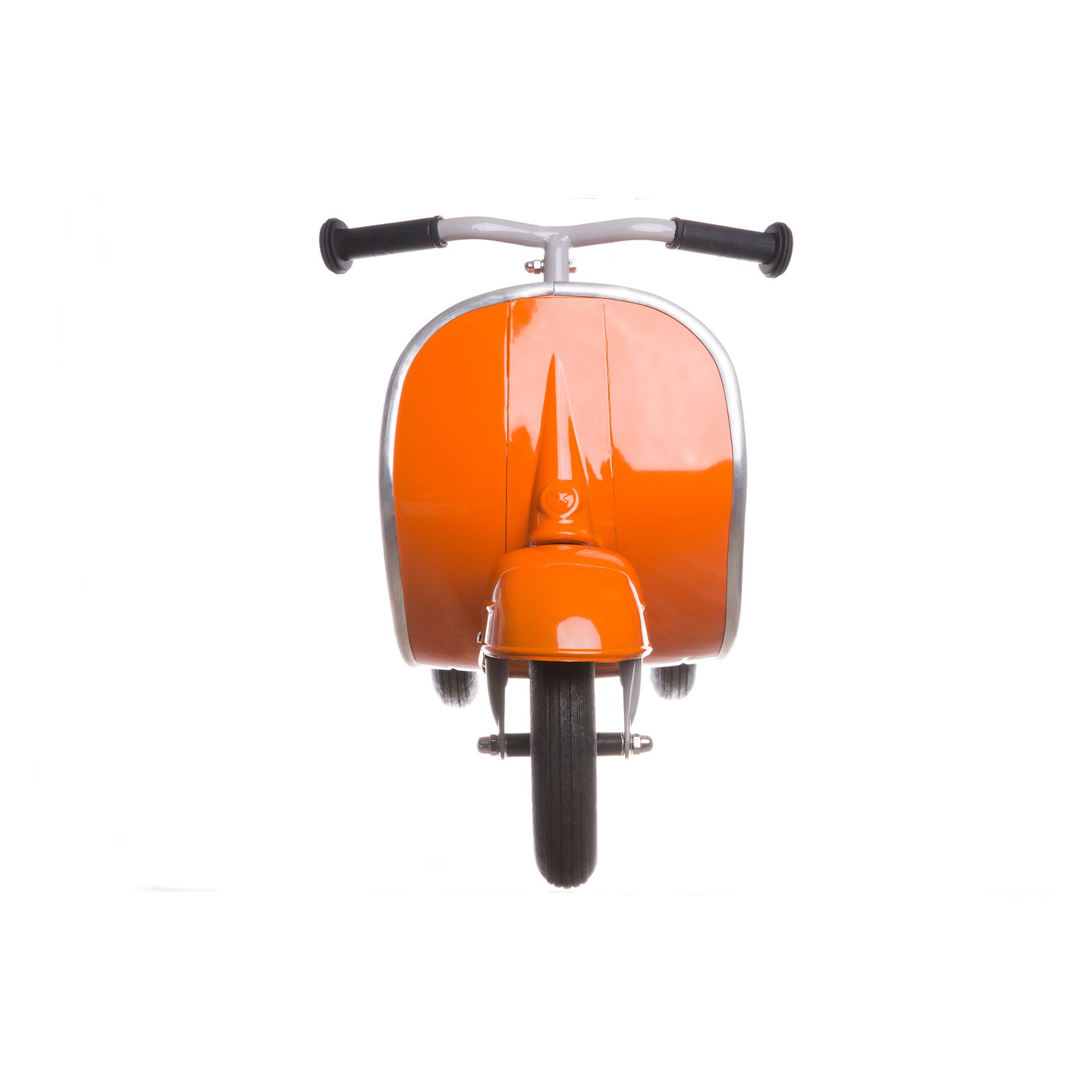 義大利Vespa - 【超值兩台組】迷你Vespa電動玩具車靠背款-白+Ambosstoys PRIMO經典偉士牌復古造型滑步車-香橙橘