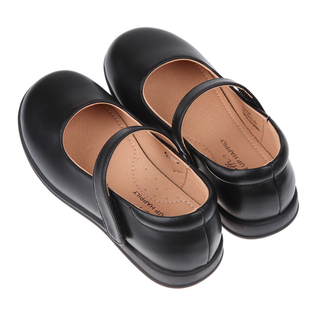 學生制服女童公主鞋黑皮鞋