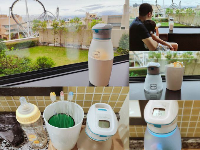 AcoMo - PS III 90秒隨身奶瓶殺菌器-附大小底座-藍-385g