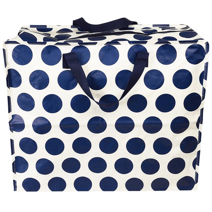 英國 Rex London - 衣物/棉被超大多功能防水環保收納袋/萬用袋-藍點點