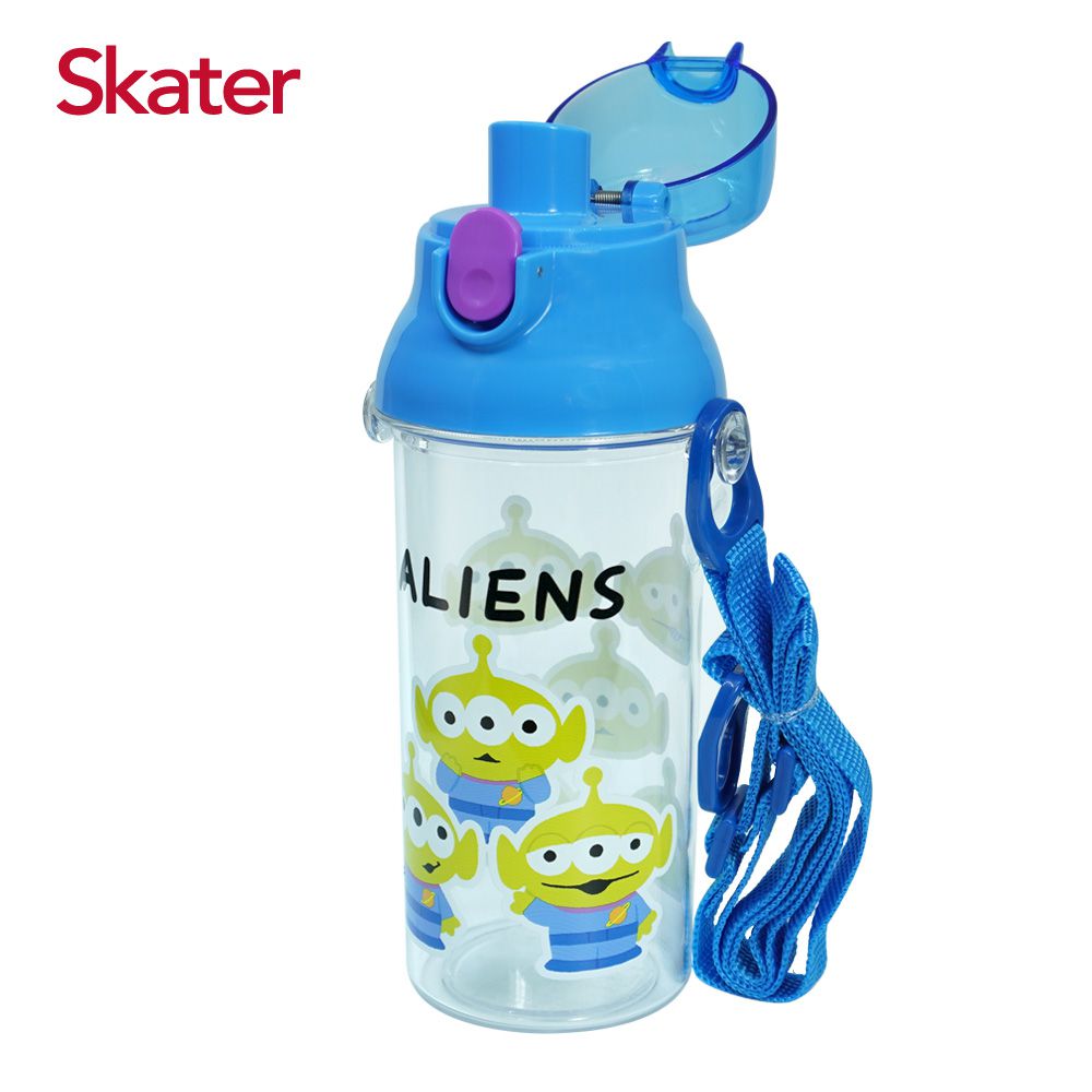 日本 SKATER - 兒童直飲透明水壺 (480ml)-三眼怪