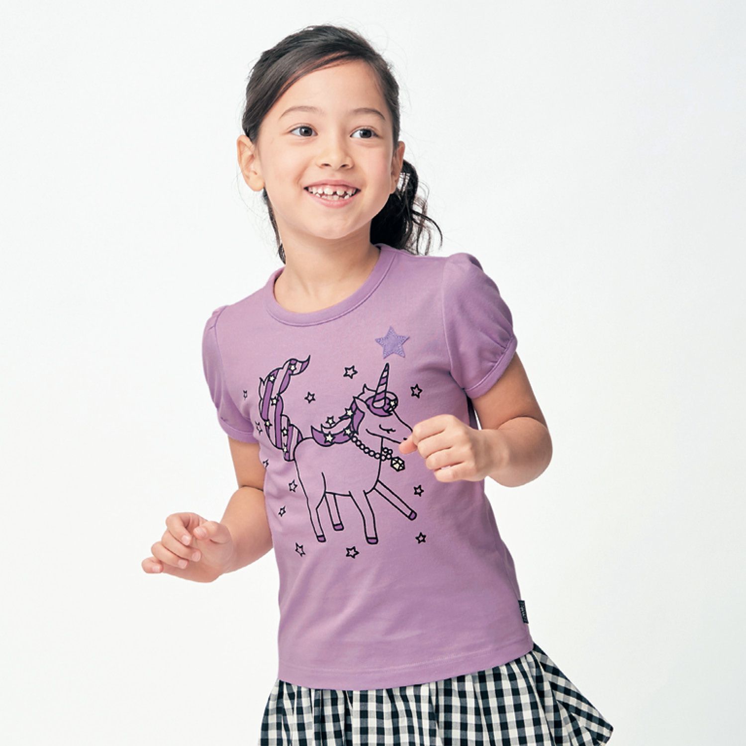 日本千趣會 - GITA 天竺棉印花短T-黑貓-黑