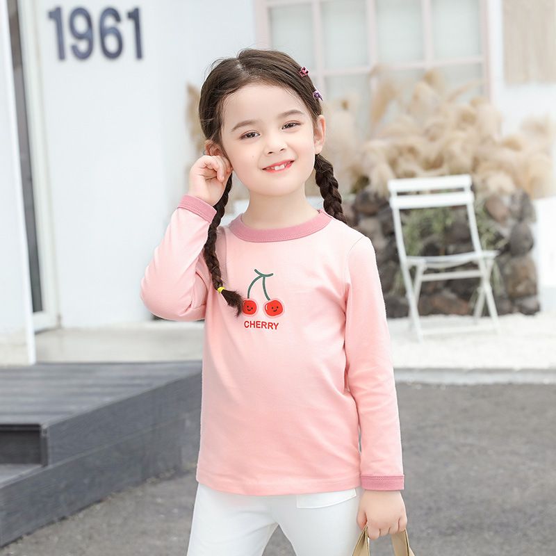 純棉長袖上衣-蝴蝶-紫色