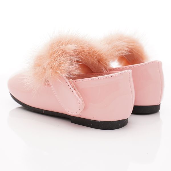 PV日式私藏 - 專櫃童鞋-氣質毛毛公主鞋款(寶寶段)-粉