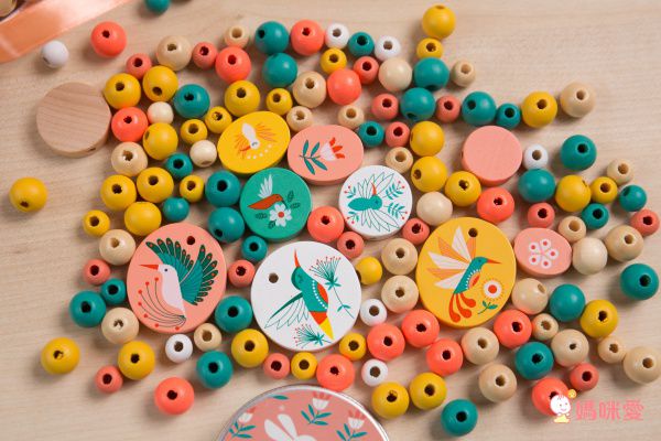 法國Janod - 串珠好好玩-孔雀羽衣