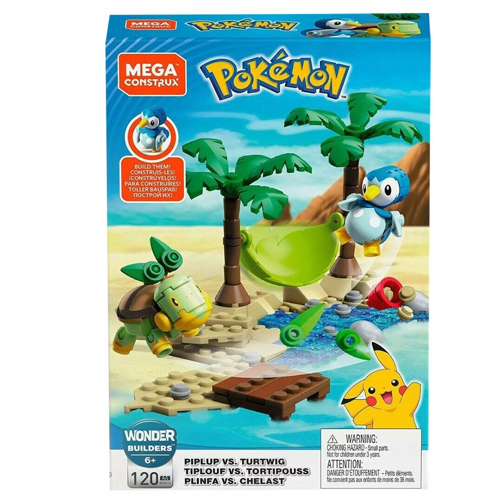 寶可夢 Pokemon - Mega Construx 美高創建精靈寶可夢 波加曼與草苗龜對戰組