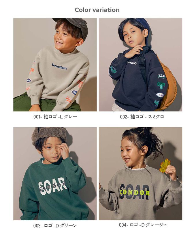 日本 devirock - 裏起毛個性印花大學T-SOAR-濃綠