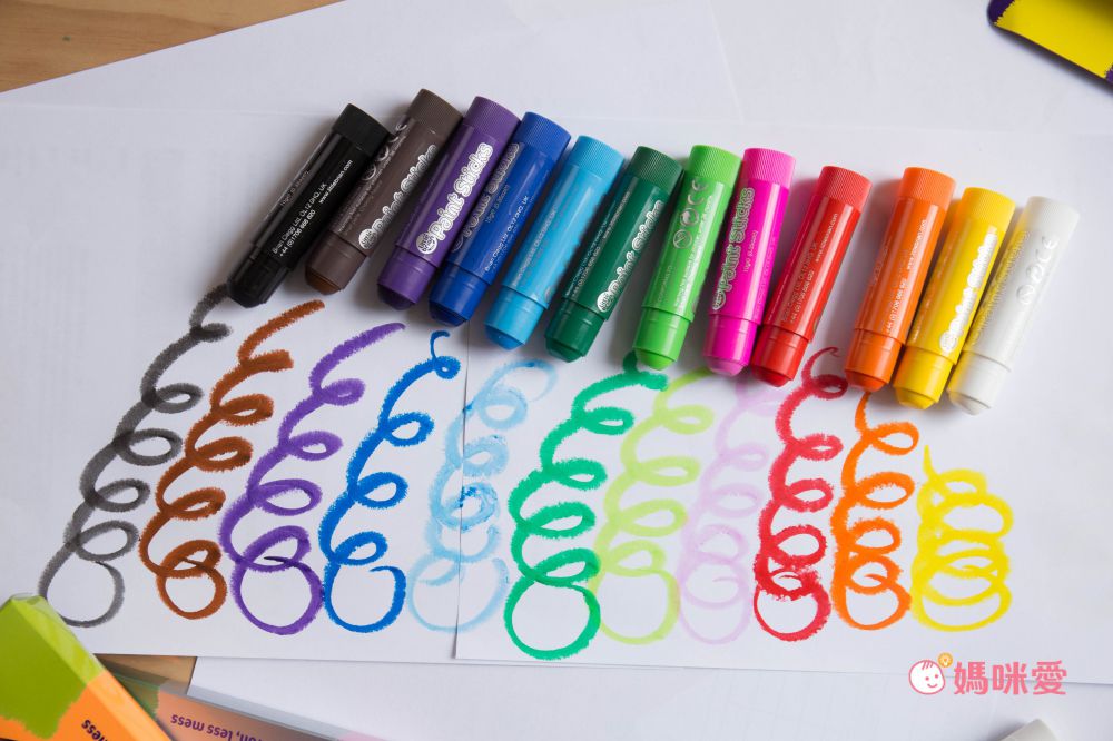 英國Little Brian - 可洗式無毒兒童專用水彩棒-12色(經典色）