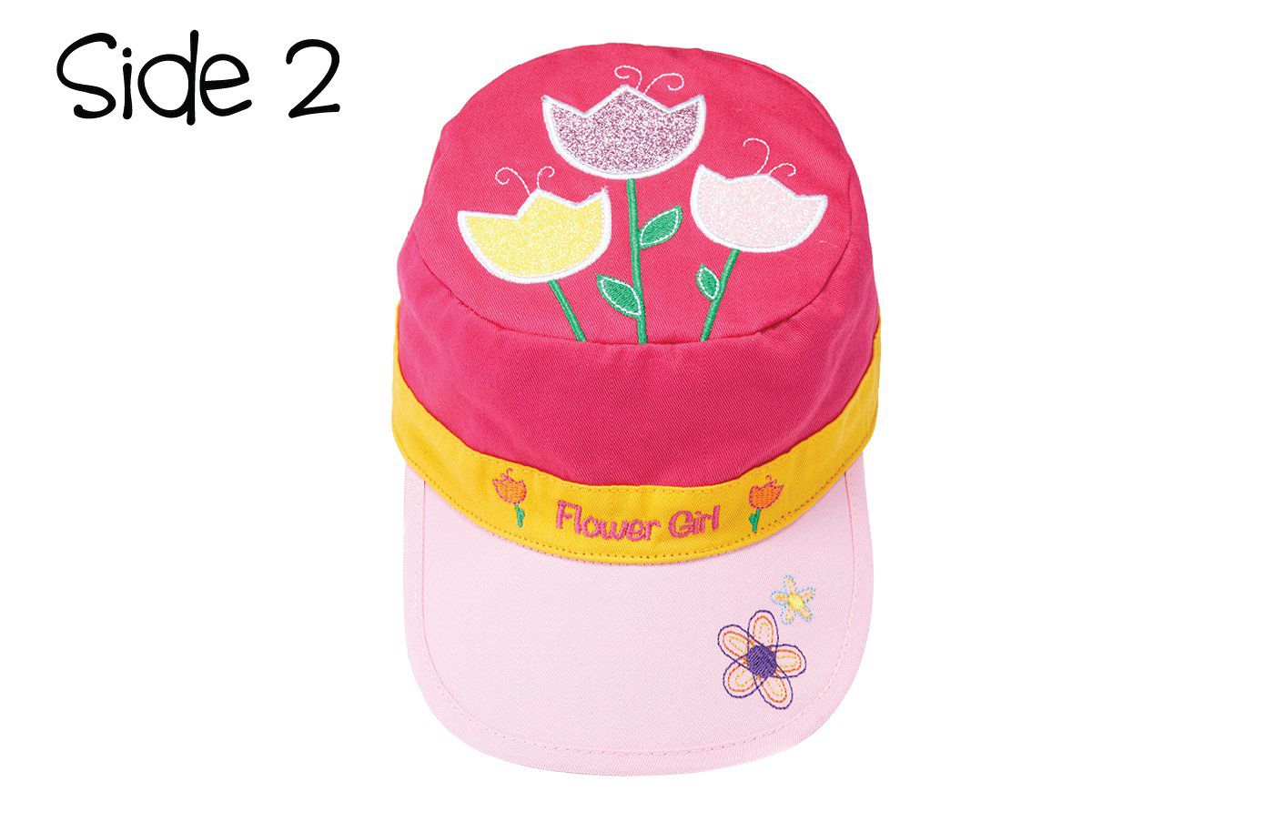 加拿大 flapjackkids - 雙面鴨舌帽-蝴蝶/鬱金香