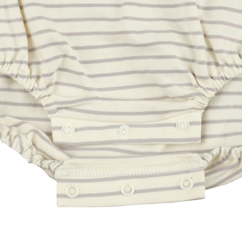 akachan honpo - 短袖外出包屁衣-動物-象牙白色