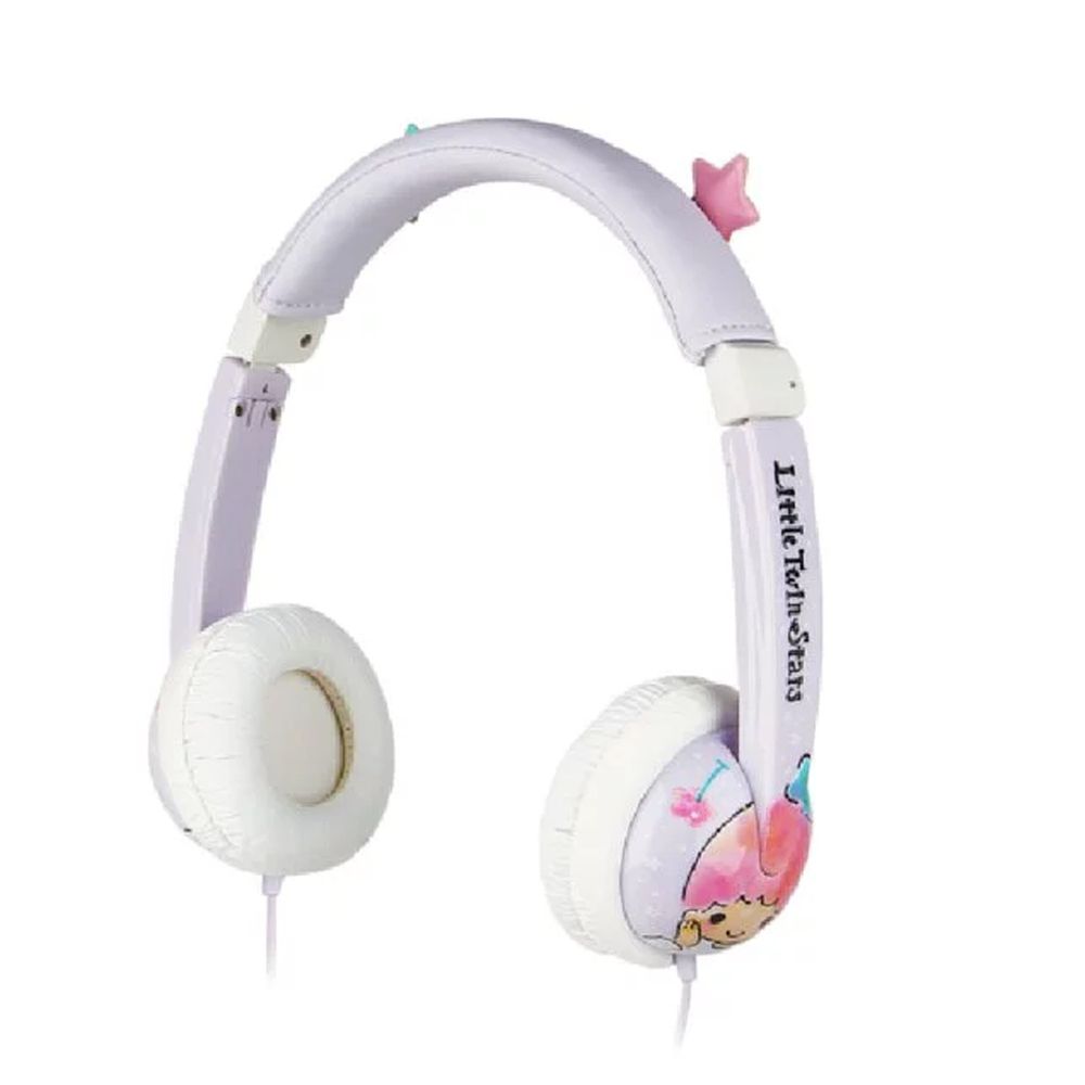 Hong Man - 三麗鷗系列 兒童耳機 可愛耳朵造型款(線控式麥克風)-雙子星