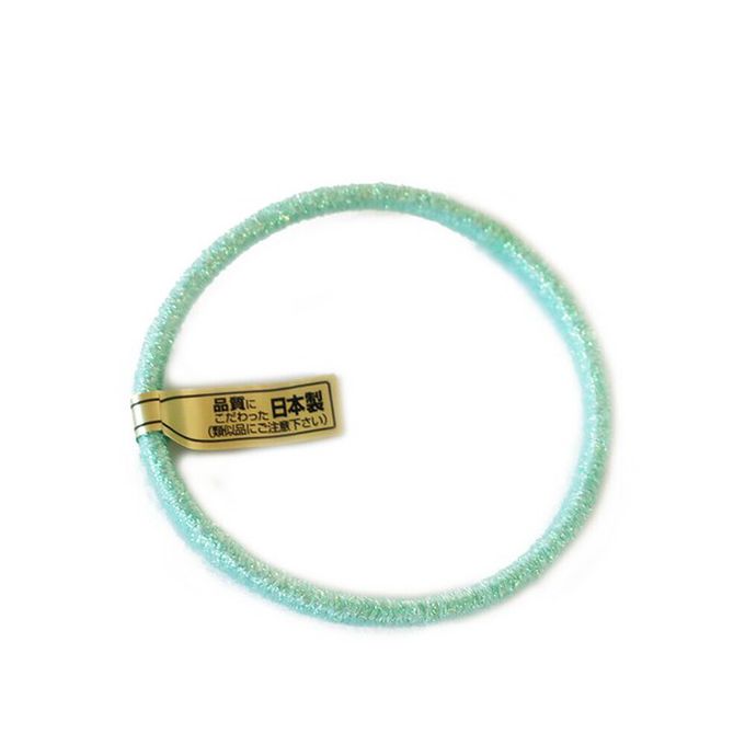 日本 Melody Accessory - 日本製 專利耐用閃亮金蔥髮圈(5入組)-咖啡