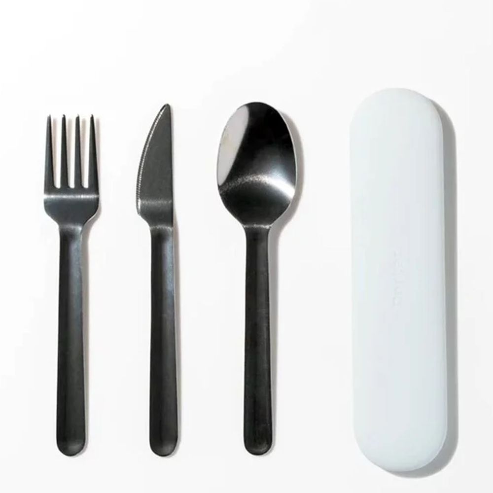 美國 W&P - 環保餐具三件組(湯叉刀)-薄荷綠