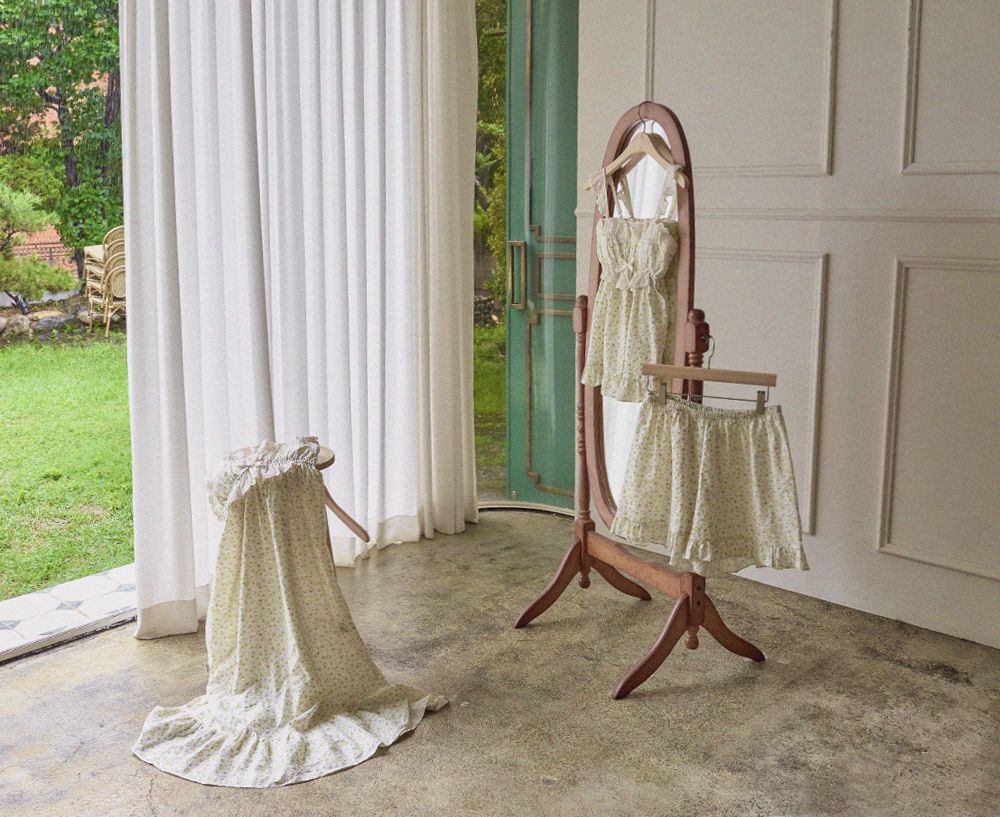 韓國 ULLALA - 天真浪漫無袖睡衣(兩件式) (FREE)