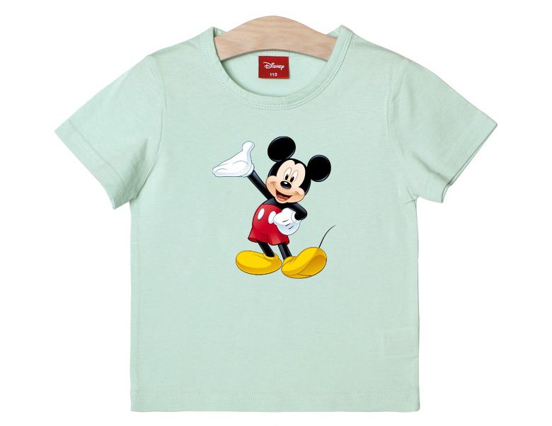 (韓製)正版迪士尼 - 純棉T-哈囉米奇-深藍