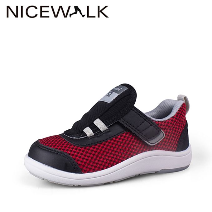 日本 Combi - COMBI醫學級NICEWALK兒童成長機能鞋(寶寶段)-休閒鞋-紅