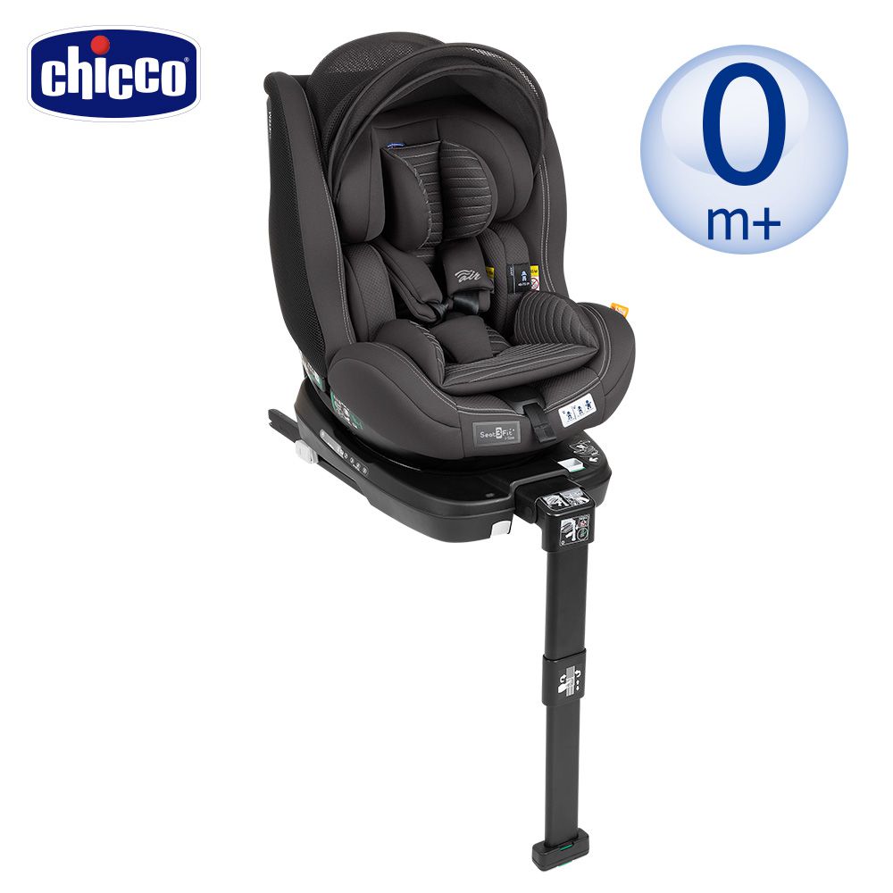 義大利 chicco - Seat3Fit Isofix安全汽座Air版-石墨黑