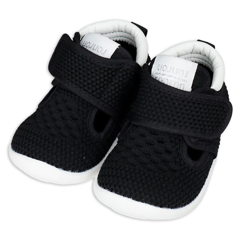 編織網眼鞋-黑色