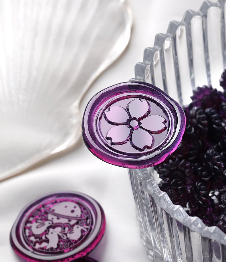 向日葵半透明火漆章蠟粒-熔岩