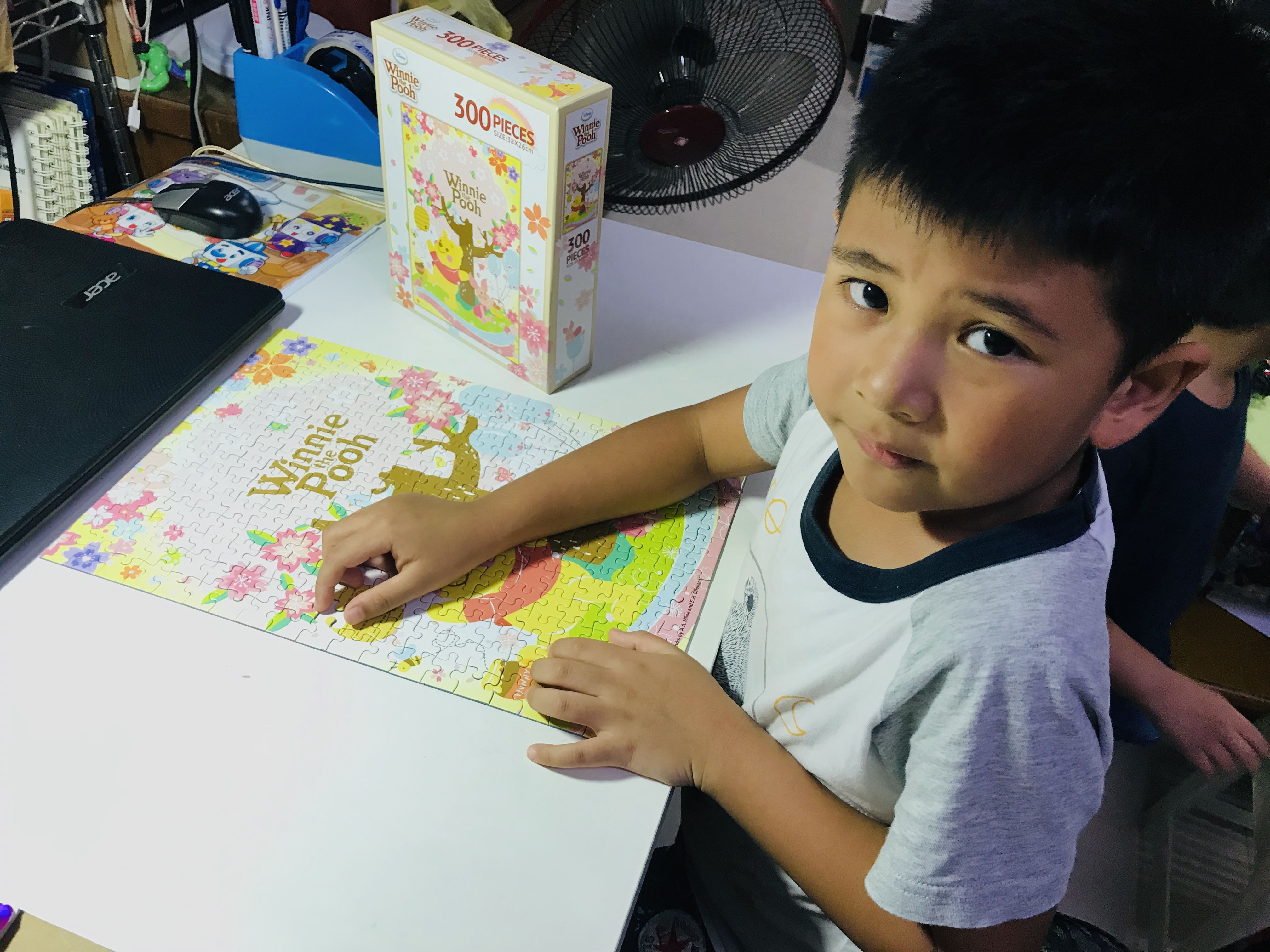 迪士尼300片盒裝拼圖-小熊維尼(C)