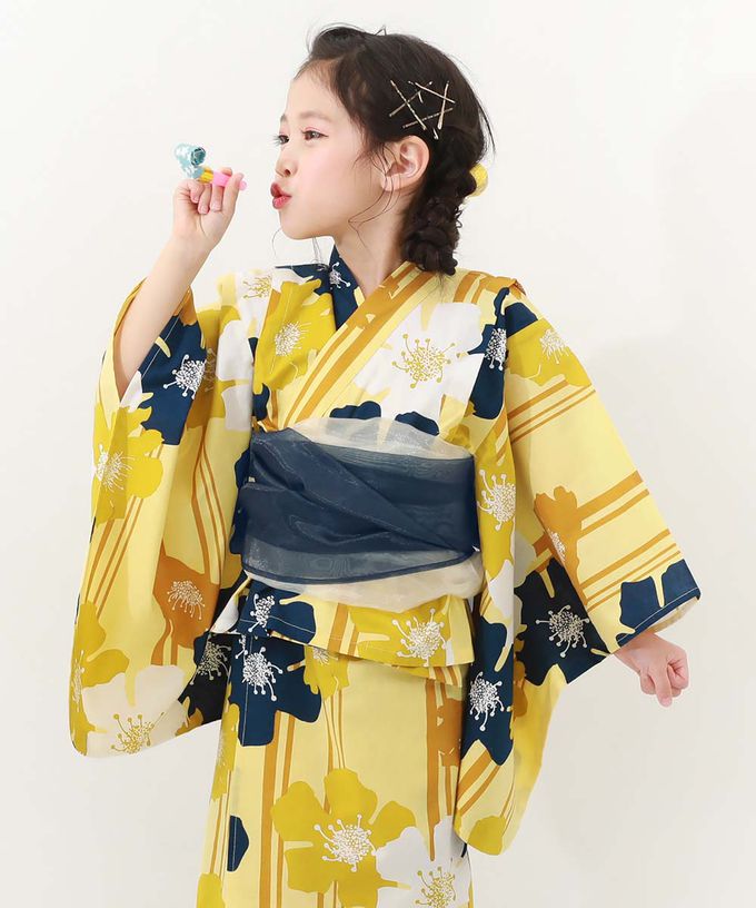 日本 devirock - 2way穿搭浴衣洋裝華麗4件組-山茶花-紅白