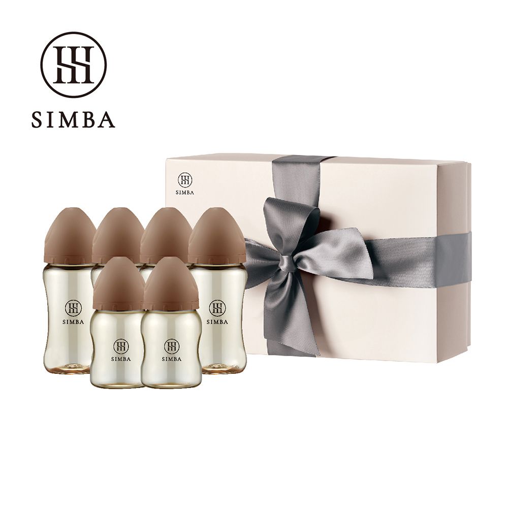 蘊蜜鉑金PPSU寬口奶瓶禮盒-摩卡慕斯