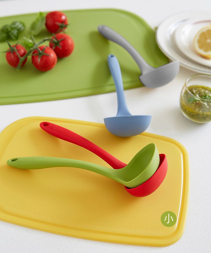 韓國 SILIPOT - 熱銷廚具鉑金矽膠湯匙 湯勺-小(S)-抺茶綠