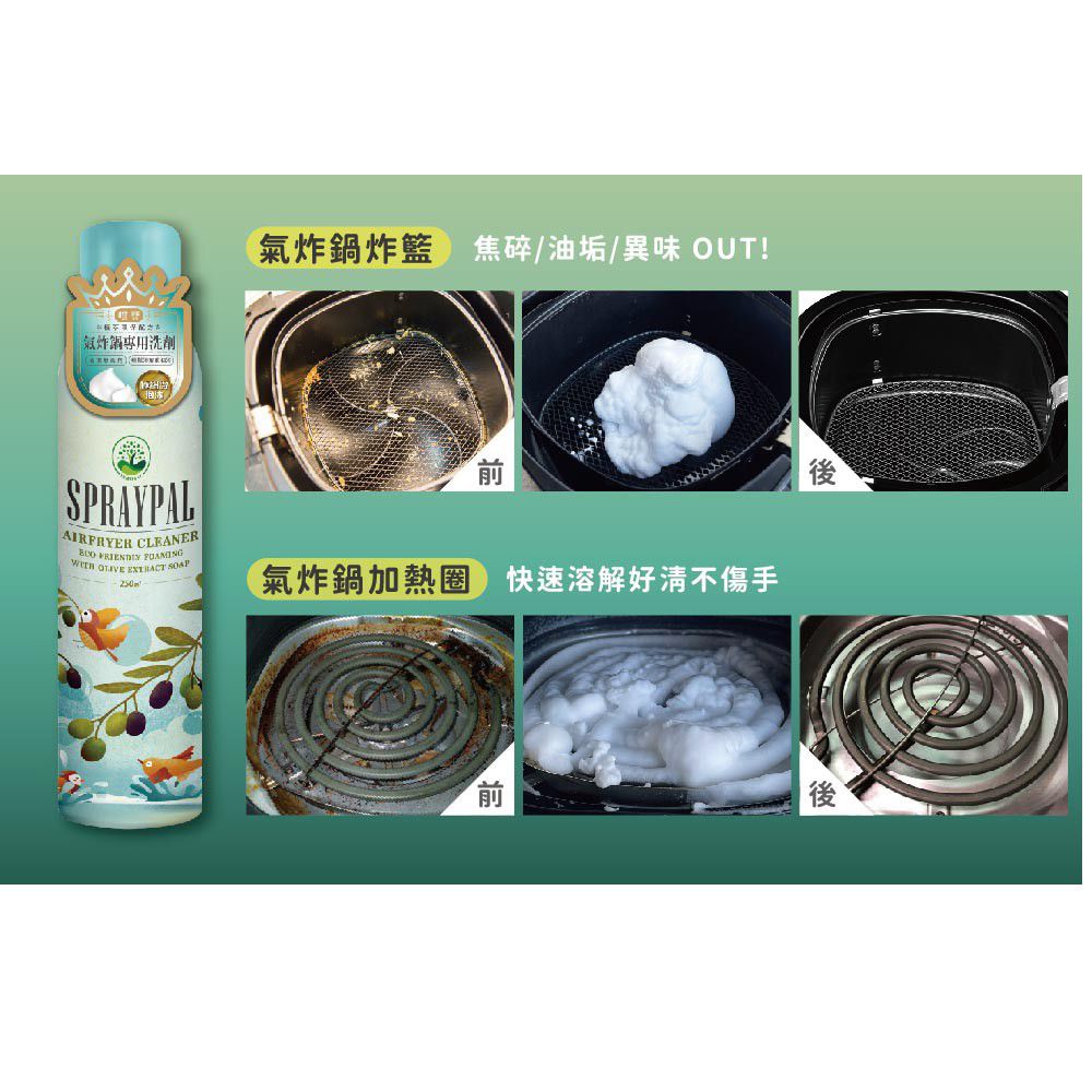 氣炸鍋專用清潔噴霧-250ML