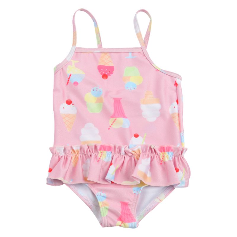 akachan honpo - 防曬泳衣＆連身泳衣-冰淇淋-粉紅色