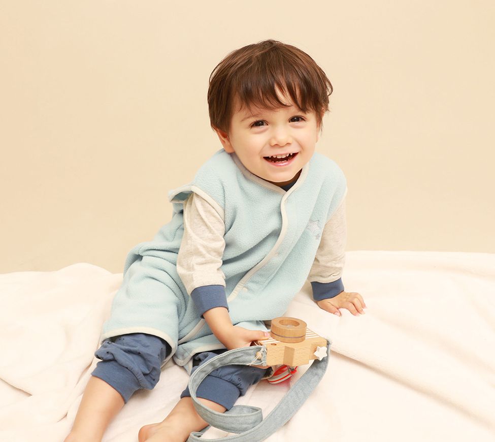 日本 devirock - 刷毛防踢被-星星-水藍 (80-100)