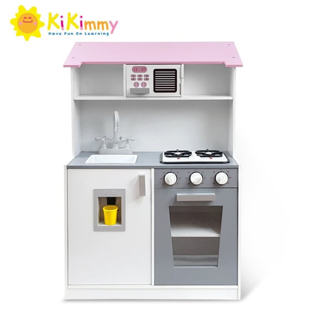 Kikimmy - 【新品】雙面娃娃屋廚房玩具組-64x47x91.5cm