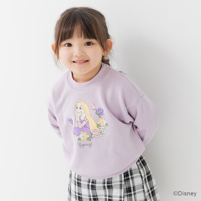 日本 Chil2 - 迪士尼限定 裏毛長袖上衣-樂佩公主-奶油米