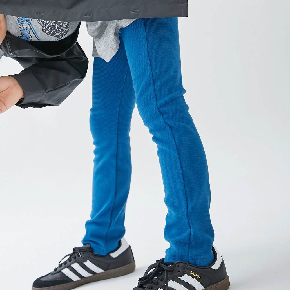 [熱銷定番] 超彈力抗毛球休閒長褲-寶藍