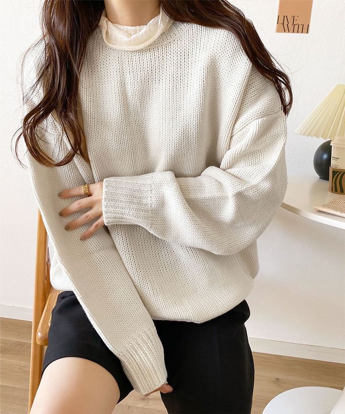 日本 Classical Elf - 雙面穿寬鬆針織鈕釦開襟衫-煙燻綠