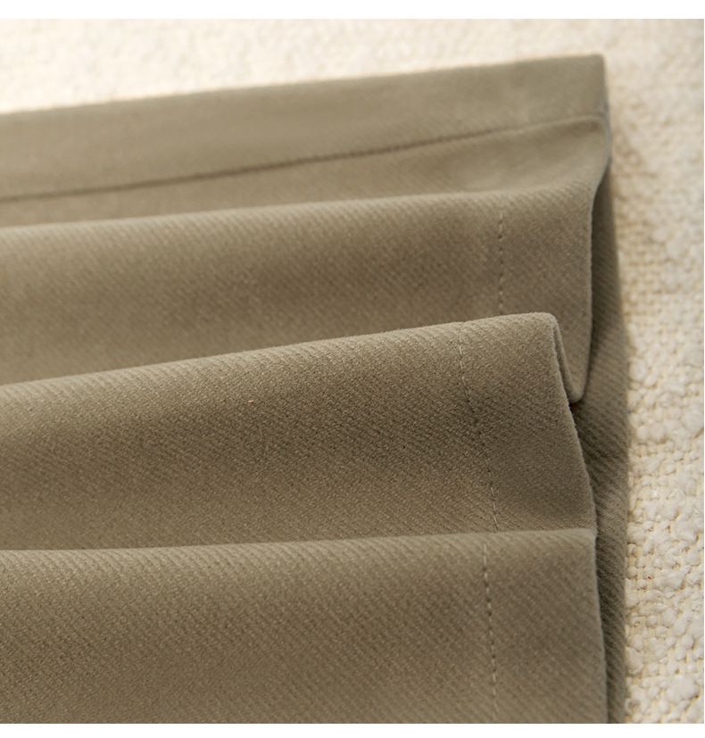 寬鬆休閒闊腳西裝褲-棕色