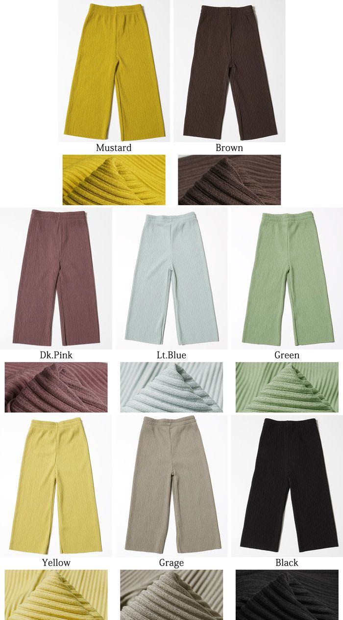 日本 COCA - [熱銷定番] 速乾垂墜彈性風琴寬褲-四季小孩款-咖啡