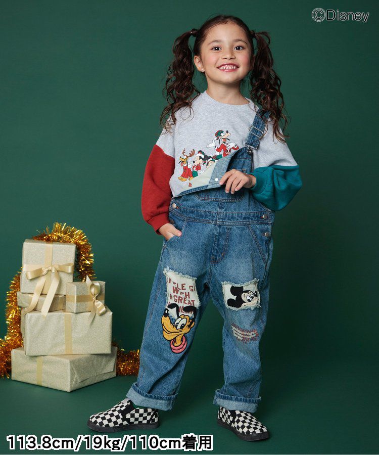 日本 BREEZE - 迪士尼限定 裏毛長袖上衣-米奇毛衣-紅