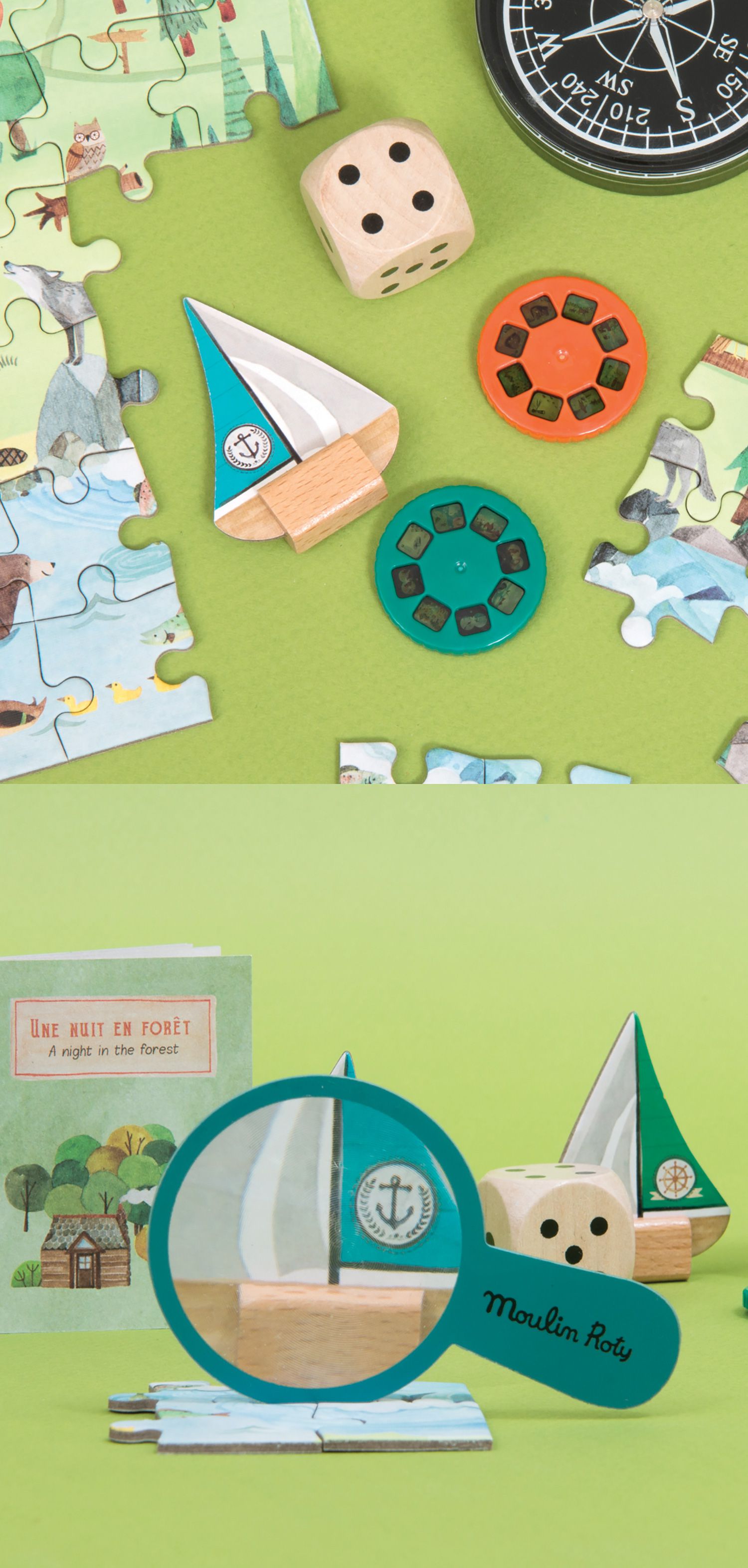 Moulin Roty - 故事手電筒精裝組-探索世界